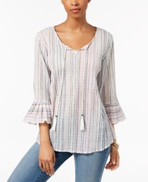 Style & Co Pleated Bell-sleeve Top In Regular & Petite Sizes, Created For Macy's