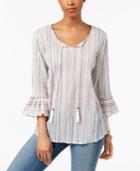 Style & Co Pleated Bell-sleeve Top In Regular & Petite Sizes, Created For Macy's