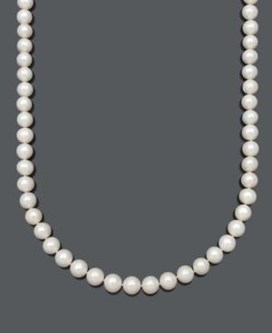 Belle De Mer Cultured Freshwater Pearl Strand Necklace (9-1/2-10-1/2mm) In 14k Gold
