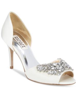 Badgley Mischka Candance Embellished D'orsay Pumps Women's Shoes