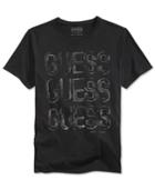 Guess Men's Shifted Lines Graphic-print Logo T-shirt