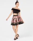 Trixxi Juniors' 2-pc. Off-the-shoulder Fit & Flare Dress
