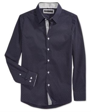 Level 10 Men's Dot-print Long-sleeve Shirt