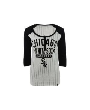 5th & Ocean Women's Chicago White Sox Striped Henley Top