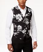 Tallia Men's Slim-fit Floral-print Vest