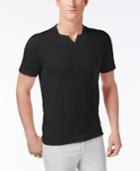 Inc International Concepts Men's Soft Touch Split-neck T-shirt, Only At Macy's