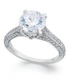 Diamond Ring, 14k White Gold Diamond Engagement Ring (2 Ct. T.w)