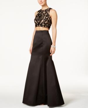 Xscape 2-pc. Lace & Satin Gown