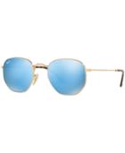 Ray-ban Hexagonal Flat Lens Sunglasses, Rb3548n