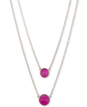 Dkny Stone Double-layer 16 Pendant Necklace