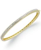 Victoria Townsend Diamond Bracelet, 18k Gold-plated Diamond Bangle (1/2 Ct. T.w.)