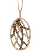 Le Vian Chocolatier Diamond Pendant Necklace (7/8 Ct. T.w.) In 14k Rose Gold