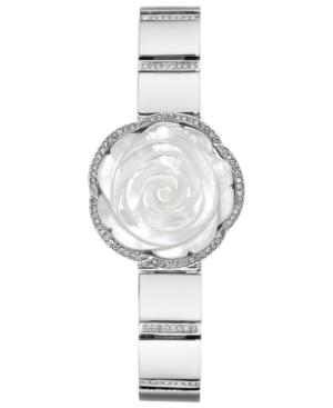 Anne Klein Women's Crystal Silver-tone Bangle Bracelet Watch 24mm