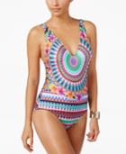 Kenneth Cole Reaction Adventure Awaits Tribal-print One-piece Swimsuit Women's Swimsuit