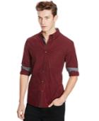 Kenneth Cole Reaction Slim-fit Iridescent Check Shirt