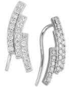 Wrapped In Love Diamond Three-row Ear Crawlers (1/2 Ct. T.w.) In 14k White Gold