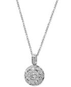 Effy Diamond Circle Pendant Necklace (3/8 Ct. T.w.) In 14k White Gold