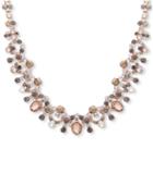 Givenchy Gold-tone Multi-crystal Statement Necklace