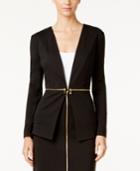 Grace Elements Faux-zipper-waist Jacket