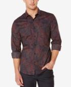 Perry Ellis Men's Splatter-print Long-sleeve Shirt