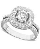 Engagement Ring, Diamond (2 Ct. Tw.) And 14k White Gold