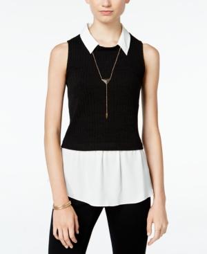 Bcx Juniors' Layered-look Necklace Vest Top
