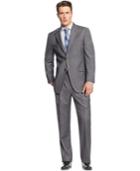 Jones New York Medium Grey Sharkskin Classic-fit Suit
