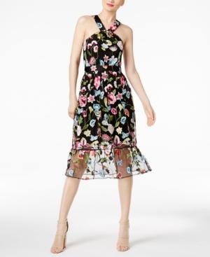 Cr By Cynthia Rowley Embroidered Halter Dress, Only At Macy's