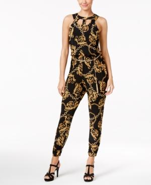 Thalia Sodi Printed Cutout Jumpsuit, Only At Macy's