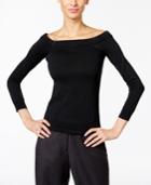 Calvin Klein Ribbed Off-the-shoulder Top