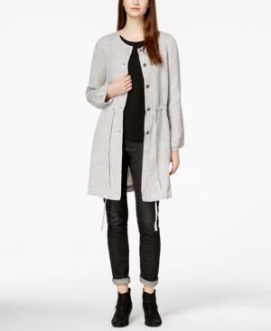 Eileen Fisher Collarless Drawstring Jacket