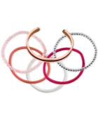 Unwritten Interchangeable Hair-tie Cuff Bracelet In Rose Gold-tone Stainless Steel
