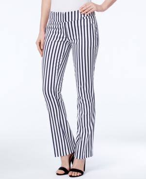 Xoxo Juniors' Natalie Striped Waist-tab Flared Pants