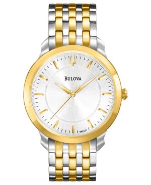Bulova Watch, Men's Two-tone Stainless Steel Bracelet 41mm 98a121