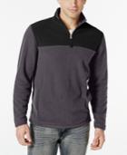 Club Room Big And Tall Quarter-zip Fleece Pullover, Only At Macy's