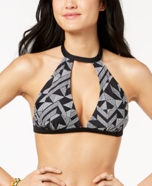 Hula Honey Maze Muse Choker Cutout Bikini Top, Created For Macy's Women's Swimsuit