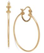 Sis By Simone I Smith Everlasting Love Hoop Earrings In 18k Gold Over Sterling Silver