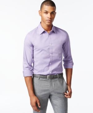 Calvin Klein Men's Infinite Cool Non-iron Micro-checked Shirt