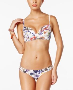 Rachel Rachel Roy Greenhouse Underwire Lace-up Bikini Top Women's Swimsuit