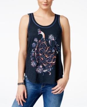 Lucky Brand Peacock-graphic Tank Top