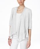 Alfani Linen-blend Open-front Cardigan, Only At Macy's