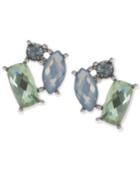 Lonna & Lilly Silver-tone Crystal Cluster Stud Earrings
