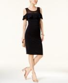Inc International Concepts Ruffled Illusion Dress, Created For Macy's