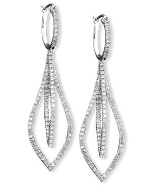 Diamond Chandelier Earrings In 14k White Gold (1/2 Ct. T.w.)