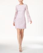 Ivanka Trump Bell-sleeve Lace Sheath Dress