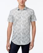 Calvin Klein Men's Lattice Floral-print Shirt