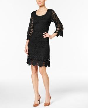 Alfani Petite Crochet Shift Dress, Only At Macy's