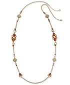 Charter Club Gold-tone Multi-stone & Crystal Statement Necklace, 42 + 2 Extender, Created For Macy's