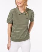 Lacoste Striped Cotton Polo Shirt