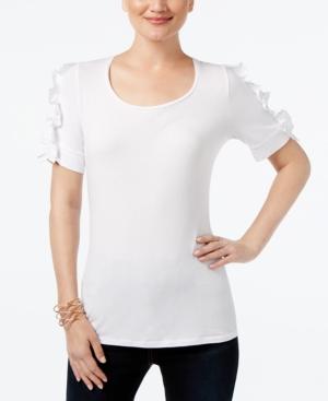 Inc International Concepts Ruffle-sleeve Top, Created For Macy's